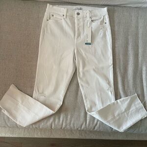 Level 99 Women's white Straight Leg Jeans